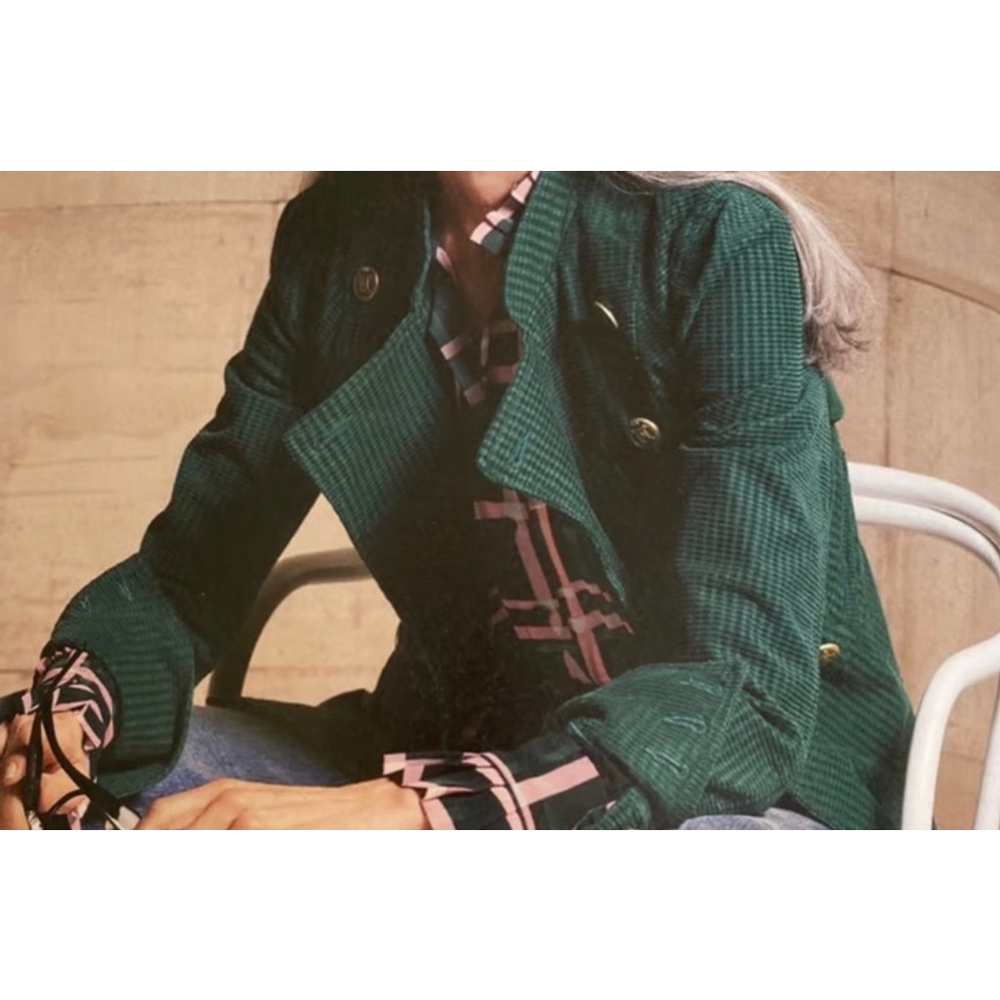 Women's Cabi Lennon Green military style Blazer M